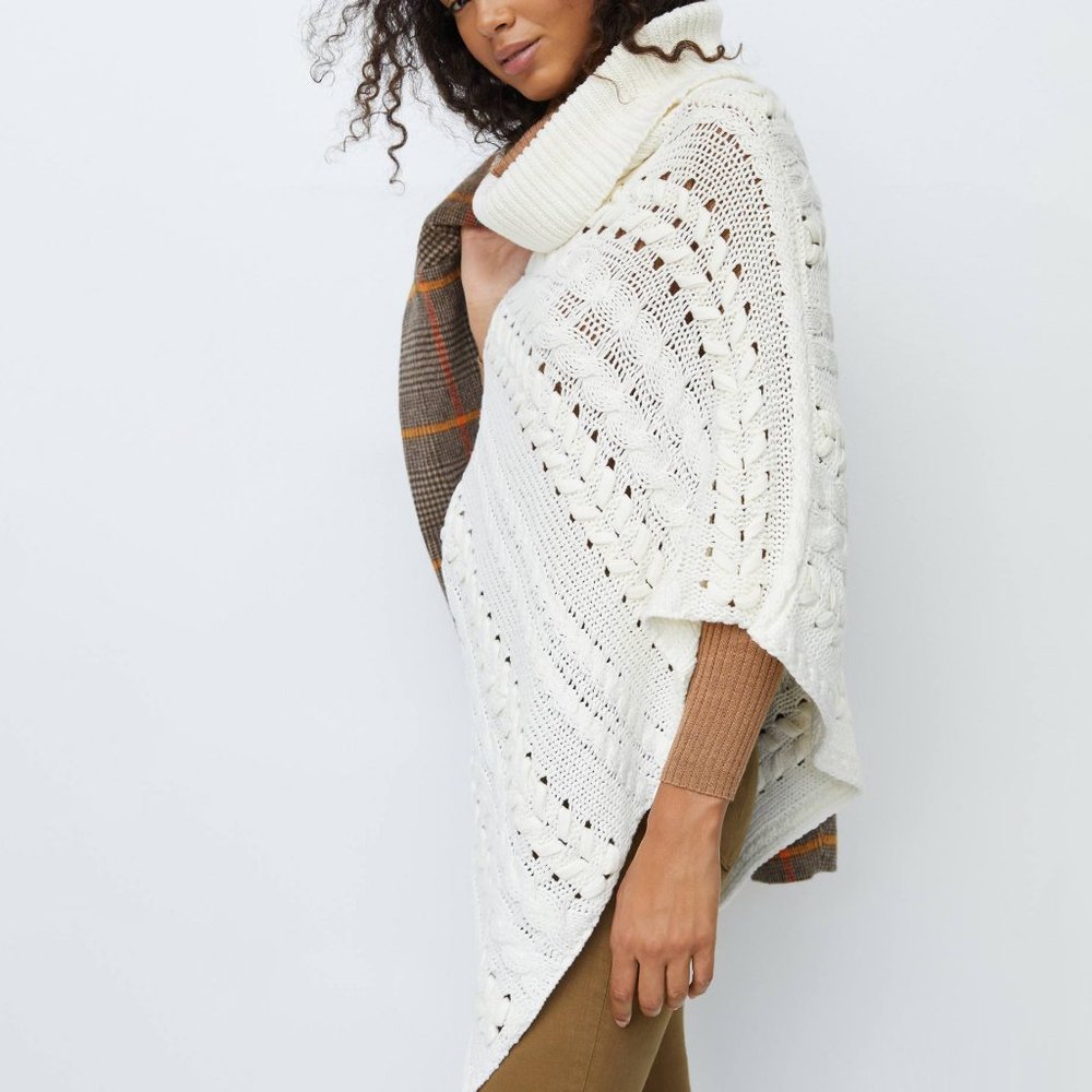 Anthropologie Judy Asymmetrical Poncho Pullover